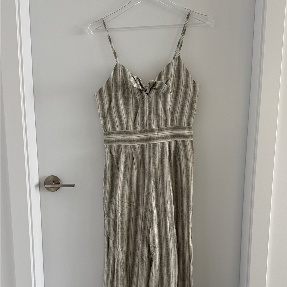NWOT - Monteau Los Angeles - Striped Green Jumpsuit